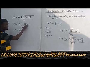 Quadratic equation tricks 9 [ Almighty formula/ General formula method]