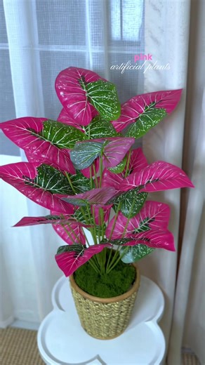Pink artificial plants 💕✨ So pretty😍 #pink #artificialplants #homedecor