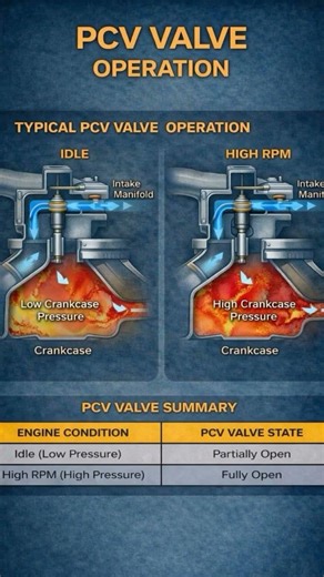 TYPICAL PCV VALVE OPERATION #PCVvalve #automotive #autoelectrical #jamesautomotiveeng