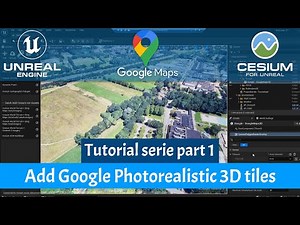 Cesium for Unreal add 3D google maps Cesium ion asset tutorial part 1