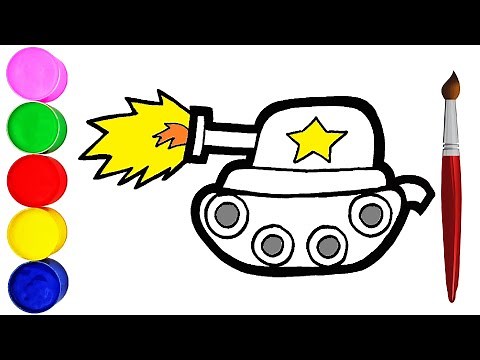 Panzer Einfach Zeichnen für Kinder Malen für Kinder