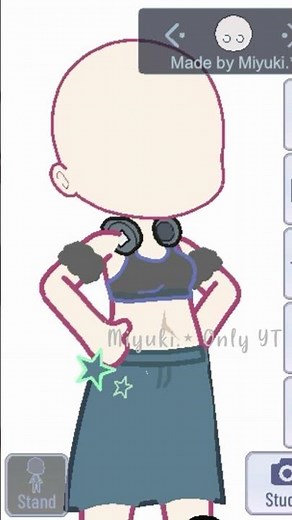 New jean skirt hack in gacha club✨