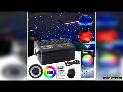 16W Starry Sky Twinkle Car Star Ceiling Light Fiber Optic Light Shooting RGBW Led Interior