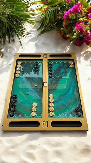 Take a look at this backgammon set I made using @craft.resin There’s only one like it in the whole world, handcrafted with love by @resinita.art Use code RESINITA10 to get 10% off at @craft.resinEvery piece I create is made just for you. No two are ever exactly the same and that’s the magic of handmade resin art. Each little difference makes it one-of-a-kind. And if you’d love something like this, with the same colours and style, I’ll create a custom version that’s uniquely yours😊 #backgammonlo