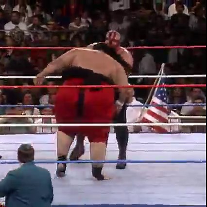 3.4M views · 10K reactions | Vader & Yokozuna clashed in a match of the giants on WWE Raw! | WWE | Facebook