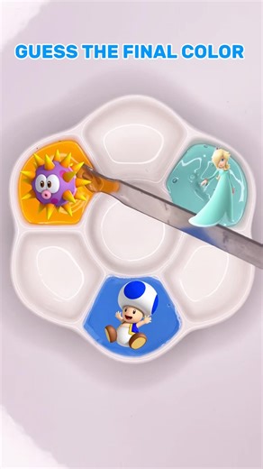 SUPER MARIO COLOR MIXING #colormixing #colors #mario
