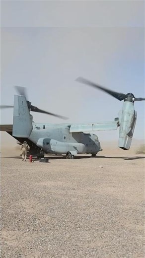 Why the V-22 Is NOT a Normal Plane🧐 #osprey #usmarinecorps #takeoff #aviationlovers