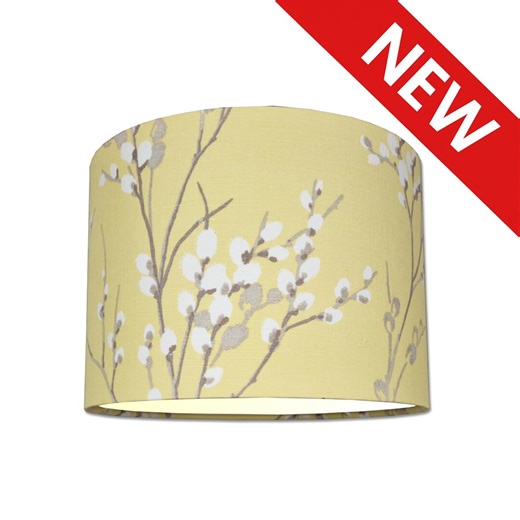 Lampshades in Laura Ashley Pussy Willow Camomile Fabric Handmade FREE DELIVERY - Etsy