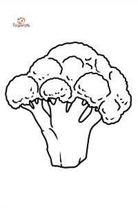 Broccoli coloring page ♥ Online and Printable for Free!