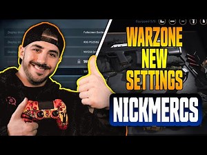 Nickmercs Warzone Settings Controller Binds and Setup New Update 2021