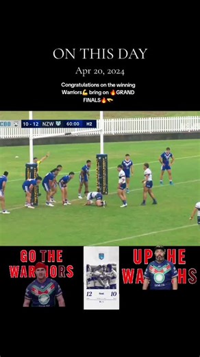 Vali (@vali_ropeti) - New Zealand Warriors Reach Grand Final Today