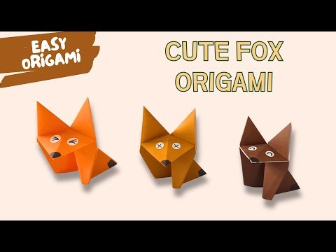 Easy Origami Fox Tutorial 🦊 | How to Make a Cute Paper Fox Step-by-Step