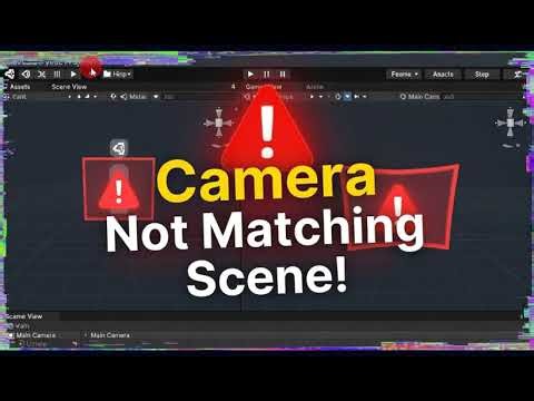 How to fix Unity Camera not matching Scene View in Unity Editor