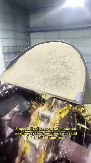 Sand Washing Operation: Bucket Cleaning Process