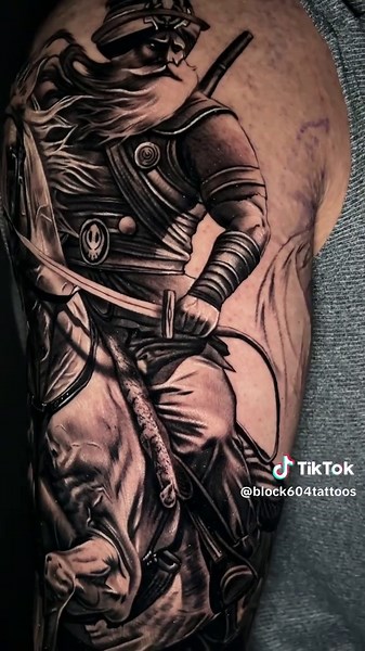 Full Sleeve Horse Tattoo Designs in Surrey