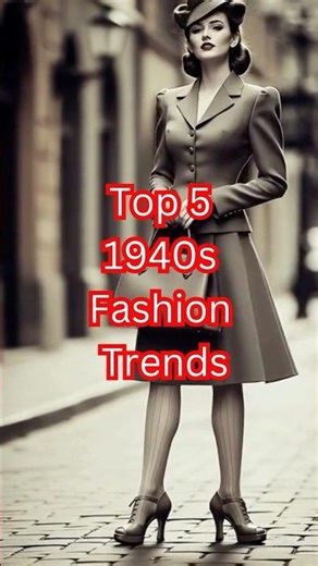 “Iconic 1940s Fashion Vibes ✨ #VintageStyle #1940s”