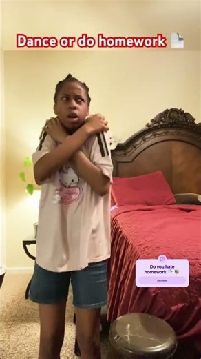 Dance or Do Homework 📚 #dance #shortsfeed #music