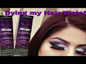 DIY Hair Coloring at home using the new Loreal HiColor Violets