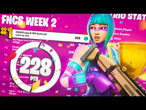 1ST PLACE in FNCS OPENS WEEK 2 🏆 w/ rezon ay & noahreyli | aqua