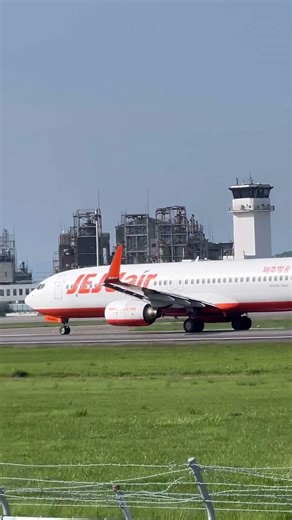 松山空港 チェジュ航空 B737 離陸 #松山空港#飛行機#旅客機#B737#離陸#shorts
