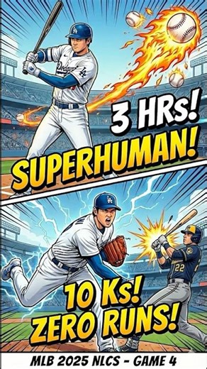 【衝撃】3本塁打＆10K！大谷翔平がNLCSで“超人”無双モード #shorts