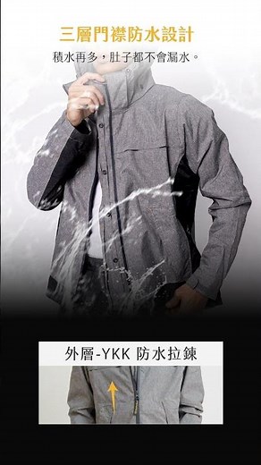 【奧德蒙雨衣專賣店】G.T. PRM 對流透氣兩件式風雨衣