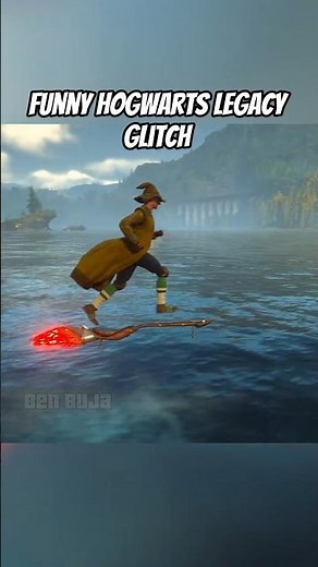 That's one way to fly a broom in Hogwarts Legacy #hogwartslegacy #gamingreels #harrypotter