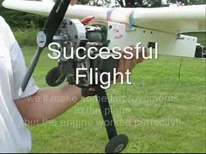 weedeater 18 cc motor conversion on a Duraplane-09