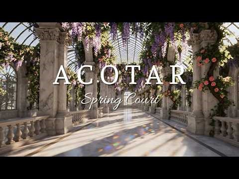 ACOTAR Spring Court Ambience | Blooming Nature Sounds & Soft Fantasy Music