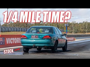 28 YEAR OLD FORD EF FALCON FIRST PASS ON THE STRIP! (Baseline Time)