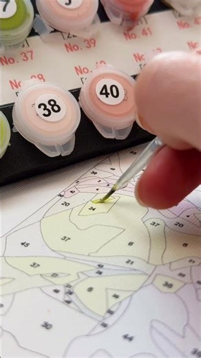 Finally found the perfect way to spend my free time. This paint-by-numbers 🎨