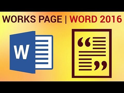 How to Create a Bibliography in Word 2016