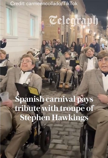 🔴 A group of Spanish carnival performers have paid tribute to Stephen Hawking in what may be the most eccentric homage the physicist has ever received. ‘Una chirigota en teoría’ took to the stage at Cadiz’s carnival group contest with an act built entirely around Hawking’s life.