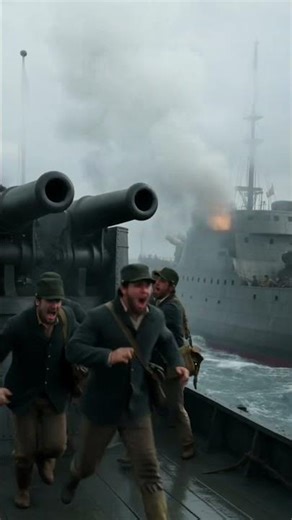 Battle of the Ironclads – USS Monitor vs CSS Virginia (1862) ⚓🔥 #USCivilWar #BattleOfHamptonRoads