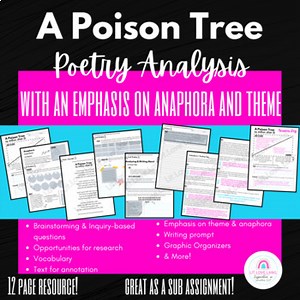 Poetry Analysis - A Poison Tree with an emphasis in anaphora and theme