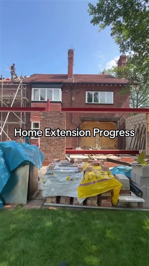 Progress of our home extension coming along nicely. Can’t wait to show you this project once it’s finished #LondonRenovations #HomeTransformation #DreamHome #HomeMakeover #steelbeams