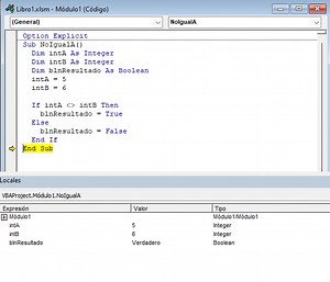 VBA - No Igual a, Mayor Que o Igual a y Otros Operadores de Comparación