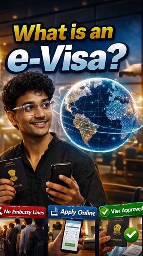 e-visa kya hota hai? #evisa #travelfacts #travelhacks #ytshorts