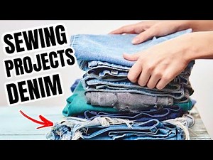 Denim Sewing Projects | Jeans Repurpose Ideas | DIY Denim Projects