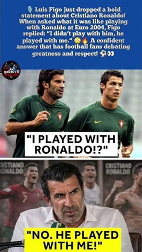 Luis Figo's SHOCKING Reply About Cristiano Ronaldo 😱🔥 | Figo vs Ronaldo Debate