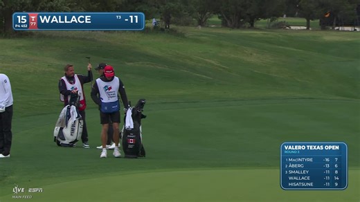 Matt Wallace | Round 3 | 15th hole | Shot 3 | 2026 Valero