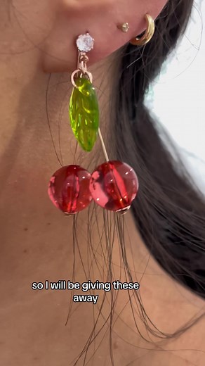 My Korea earring haul 🍒 #jewelrytok #earringstack