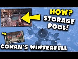 Conan's Winterfell | Storage Pool! - Great Design - FPS KILLER | It's all here! | Conan Exiles