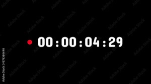 2D motion video. 30 second countdown timer for recording live video.