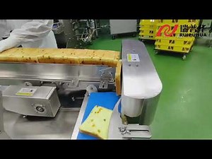 Toast sliced bread automatic packaging machine line.