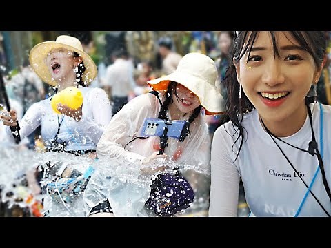 The Craziest Water Fight In The World | Songkran in Bangkok, Thailand