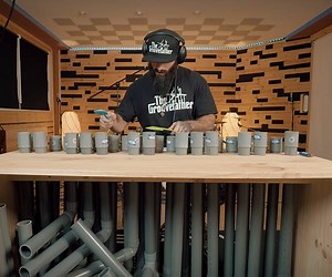 AC/DC's "Thunderstruck" Sounds Great Played on PVC Pipes