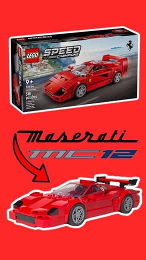 ilyabuilder724 on Instagram: "76934 Maserati MC12 Corsa My 15TH alternative for set 76934. This time i used parts included in F40 set to build a Maserati MC12 Corsa. As for the instructions, as always they can be found on my YouTube channel! Thank you for your attention! Have a great day! #alternatebuild #alternate #speedchampions #lego #maserati"