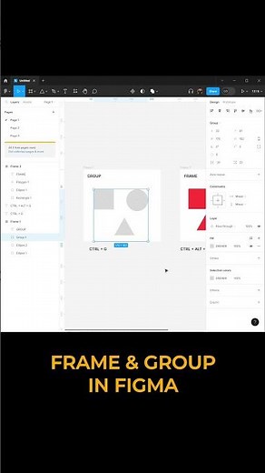FRAME AND GROUP IN FIGMA