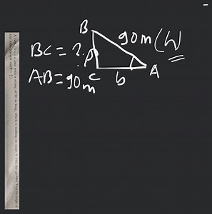 A boy flying a kite with a string of 90 m long, which is making... | Filo